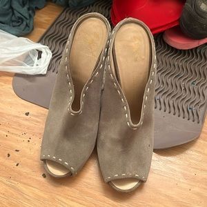 Well worn dark green wedges